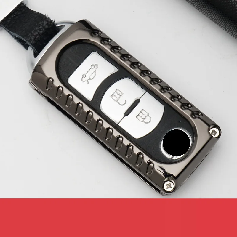 Оцинкованная брелок для автомобильных ключей чехол крышка Mazda 2 3 6 Axela Atenza CX 5 CX5 7 9