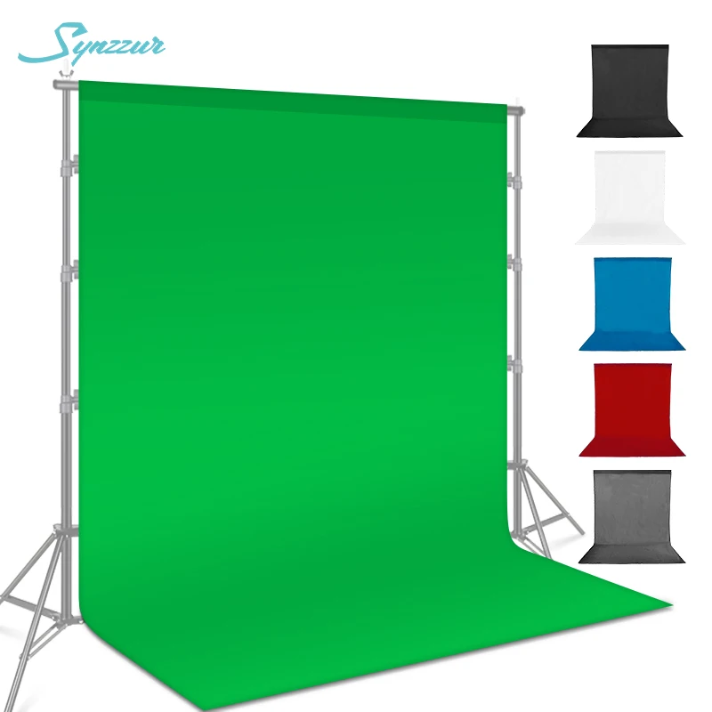 Photo Video Muslin Backdrop Collapsible Solid Color High Density Chroma Key Green Screen Background For Studio Photography Live |