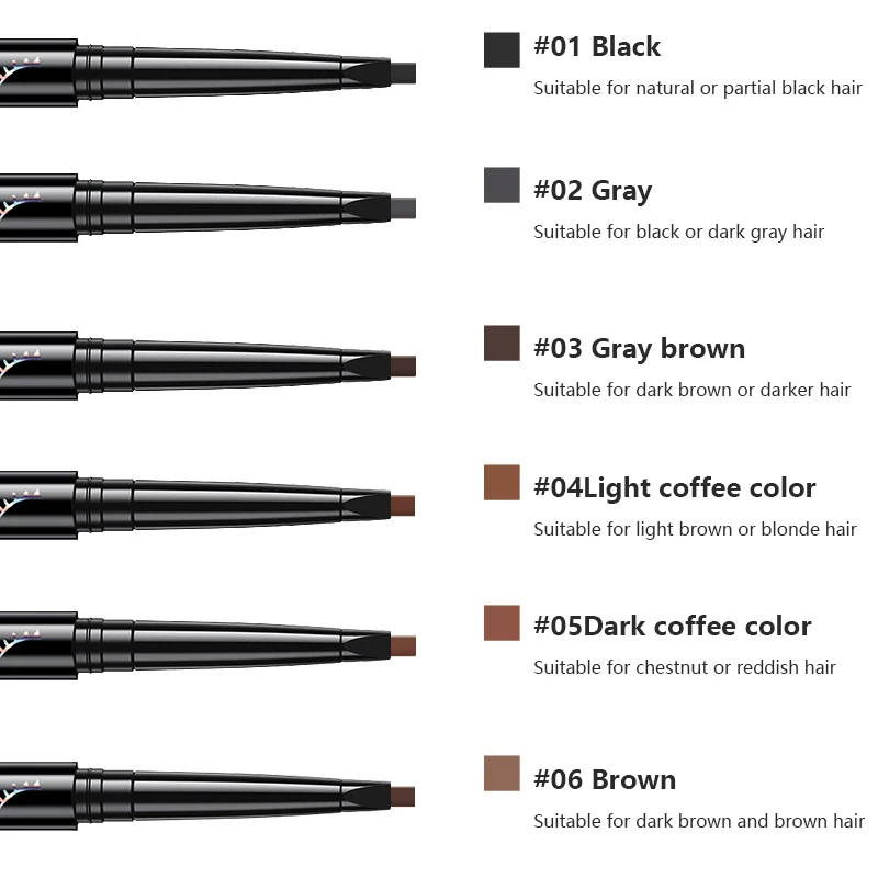 

Double-ended Eyebrow Pencil Natural Long Lasting Waterproof And Sweat-proof Automatic Eye Brow Pencil Eye Cosmetic TSLM1
