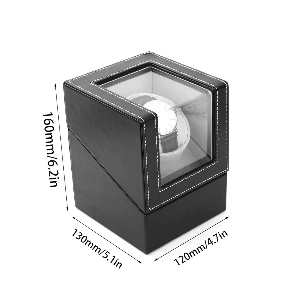 

EU Plug High Class Motor Shaker Watch Winder Holder Display Automatic Mechanical Watch Winding Box Jewelry Automatic Watches Box