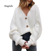 autumn women sweters v neck button down long sleeve cable knit solid cardigan sweaters outerwear tops sueters de mujer moda