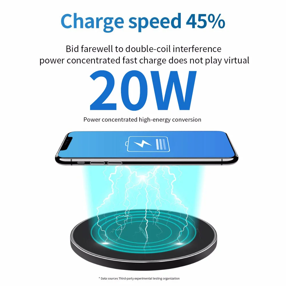 30W qi Wireless Charger for iPhone 11 X XR XS 8 fast wirless Charging Samsung Xiaomi Huawei OPPO phone Qi wireless charge | Мобильные