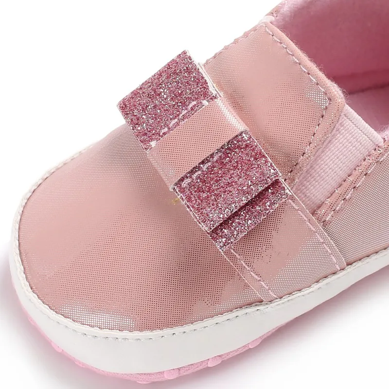 

New PU Baby Girls Baby Shoes Cute Newborn First Walker Shoes Infant Princess Soft Sole Bottom Anti-slip Shoes