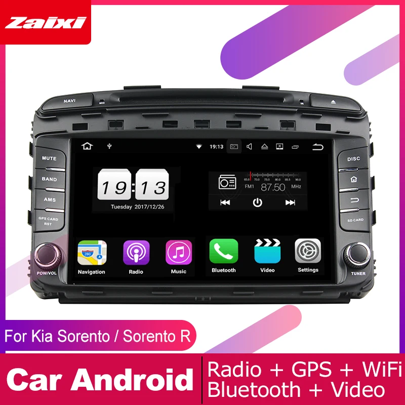 

ZaiXi android car dvd gps multimedia player For Kia Sorento Sorento R 2010~2012 car dvd navigation radio video audio player Navi