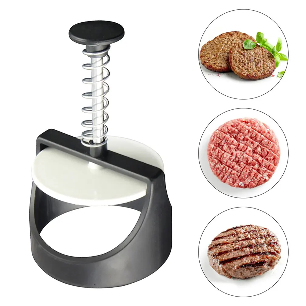 

Home Kitchen Round Shape Hamburger Press Stainless Steel Hamburger Patty Maker Press Burger Meat Maker Mold Kitchen Gadgets