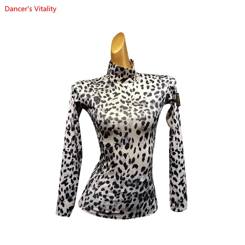 Бальная Сексуальная Современная одежда для латинских танцев с длинным рукавом