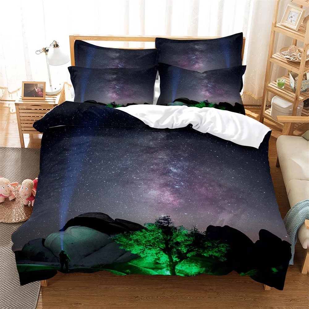 

Aurora Bedding 3-piece Digital Printing Cartoon Plain Weave Craft For North America And Europe Bedding Set Queen