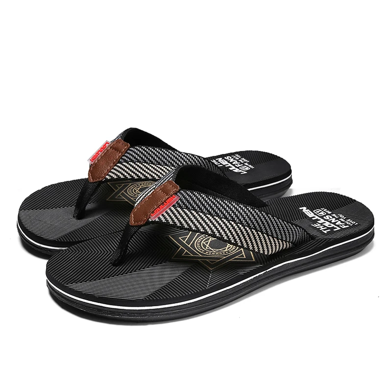 

Flip-Flops Men's 2021 New Summer All-Match Non-Slip Slippers Fashion Wear-Resistant Casual Flip-Flop Beach Sandals Size 40-45