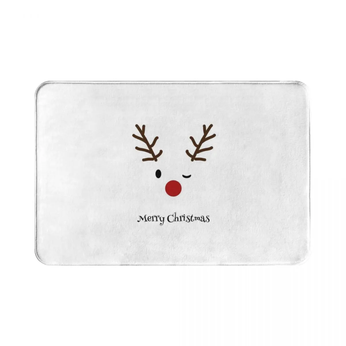 

Рождественский олень, полиэстеровый коврик, коврик для ног, противоскользящий пылезащитный коврик для входа в кухню, спальню, балкон, Туалет