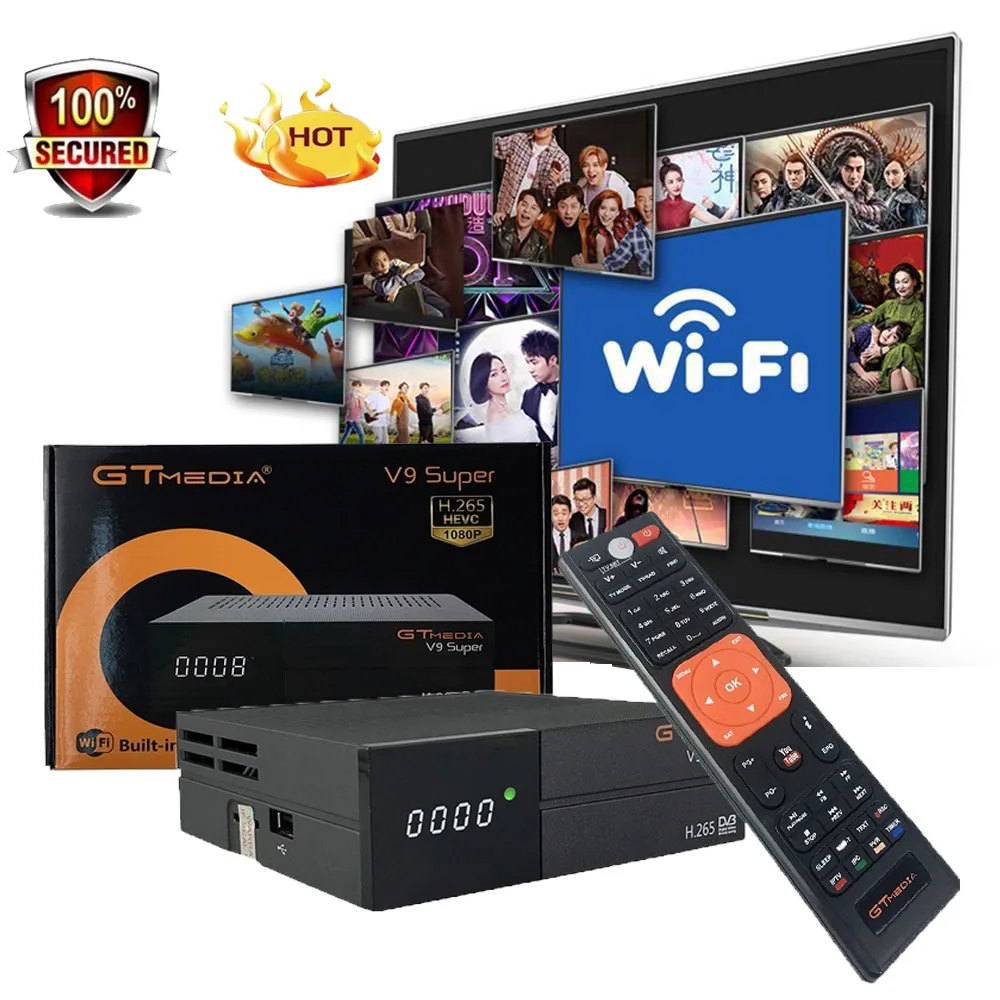 GTMEDIA V9 супер Лучший 1080P DVB S2 Европа Cline Испания Португалия спутниковый ТВ приемник