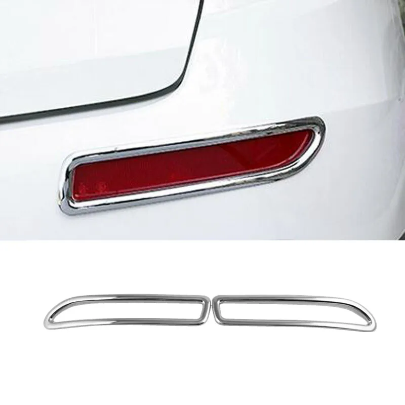 

ABS Plastic Chrome For Renault Koleos 2017 2018 Accessories Car Rear Fog Lamp Lamps Cover Fog Lights Trim Sticker styling 2pcs