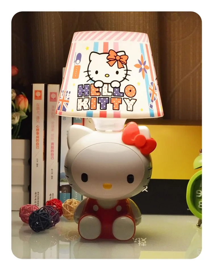 Прибытие usb-флеш-накопитель Hello Kitty плагин лампа мультфильм дизайн теплый свет для спальни прикроватный столик лампа лучший дешевый семейный подарок - Цвет: B