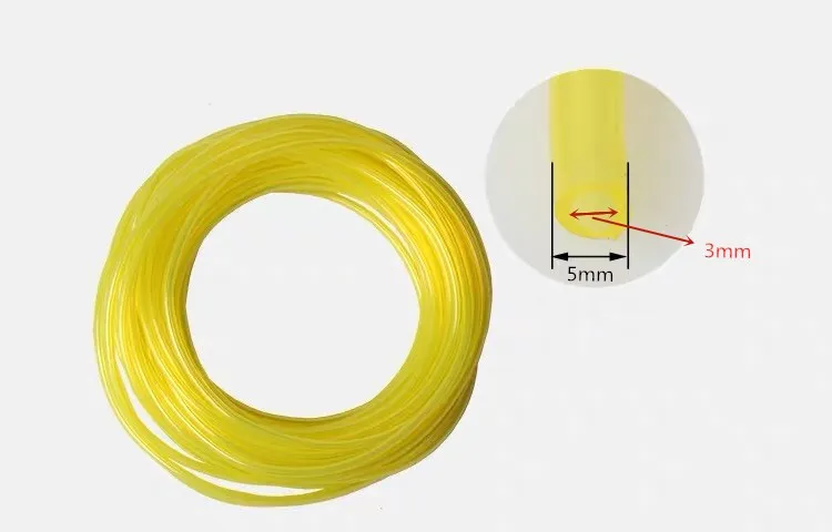 

Нейлоновая линия триммера 3x5 мм * 50 м, бензиновая топливная трубка, дизельный топливный шланг для садового резака, линия для кустореза, детал...