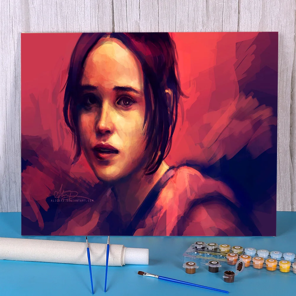 

Набор для рисования по номерам Juno, портрет «сделай сам», акриловая краска s 40*50, рисование на холсте, декоративные поделки для взрослых