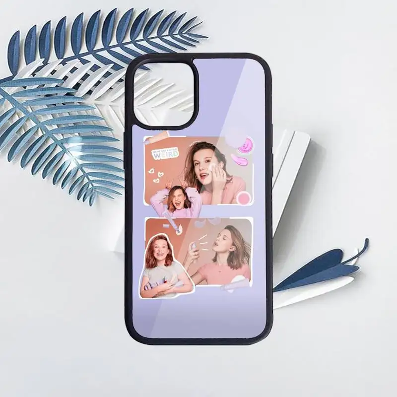 

Millie Bobby Brown Phone Cases PC for iPhone 11 12 pro XS MAX 8 7 6 6S Plus X 5S SE 2020 XR Luxury brand shell funda