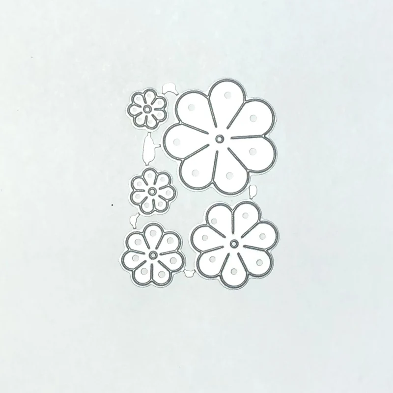 Крошечные дикие цветы металлические Вырубные штампы цветущие крошечные