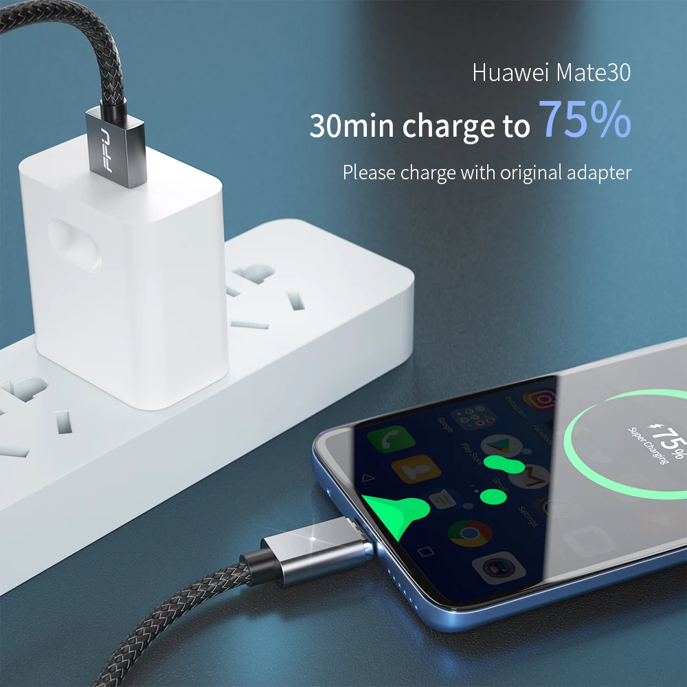 Магнитный кабель USB Type C FPU 5A для Huawei Mate 30 20 P30 P20 Pro Lite|Кабели мобильных телефонов| |