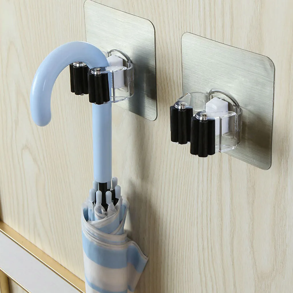 8 шт. вешалка для швабры и держатель метлы органайзер настенный зажим садовая