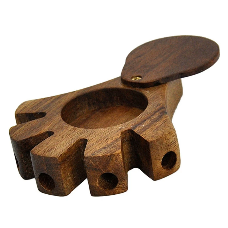 

Grinder Weed Smoking Pipes Five Barrel Wooden Cig Holder Joint Cigarette Rolling Paper Palm Tobacco Pipes Smok Random Color