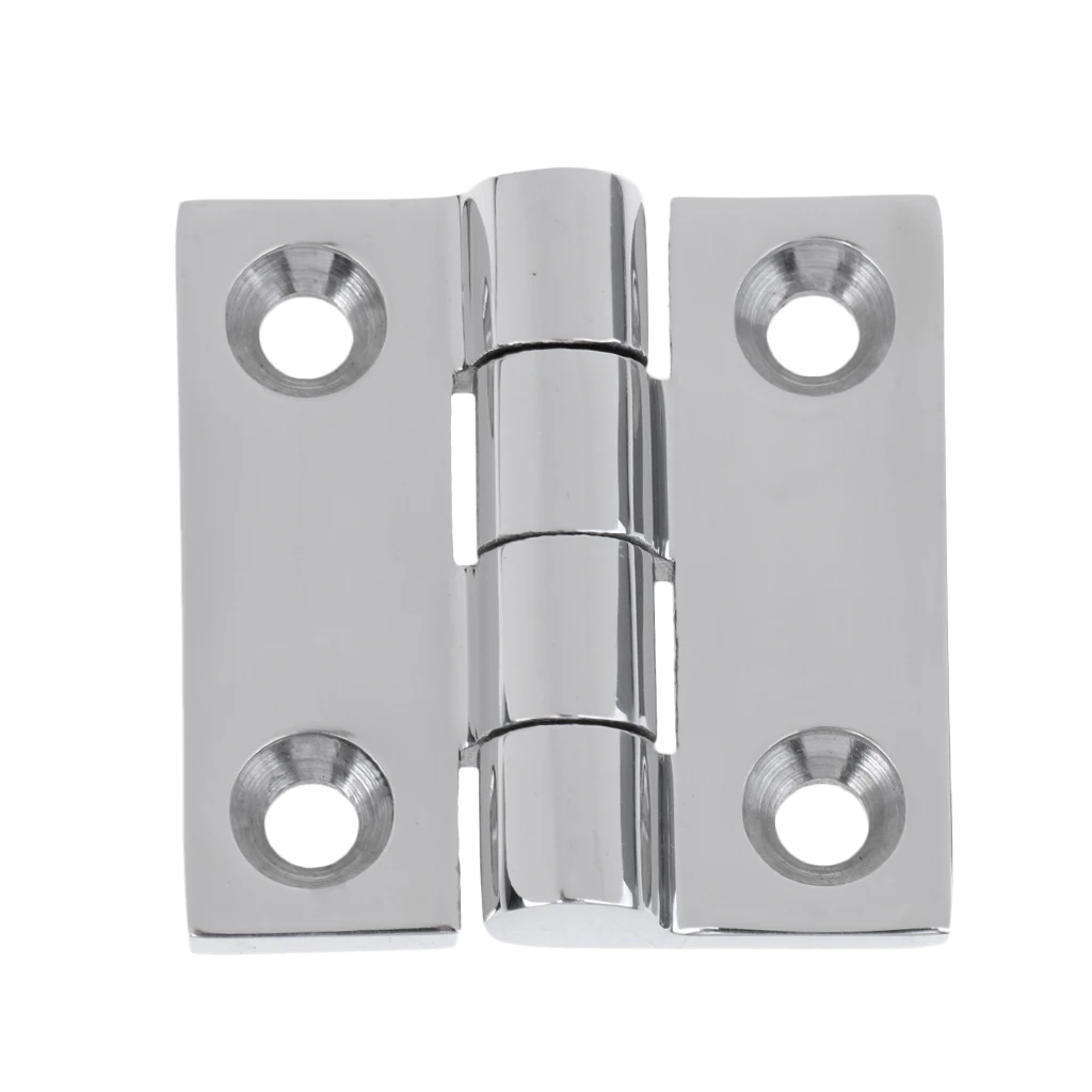 

Marine Grade 316 Stainless Steel Polished Door Hinge Locker Butt Hinges 1.5 inch 2inch for Boat, RVs, Canoe (Silver)