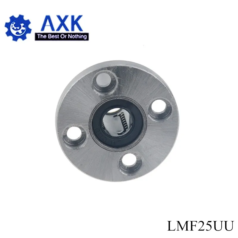 Бесплатная доставка 2 шт./лот LMF25UU 25 мм фланец линейный шарикоподшипник для
