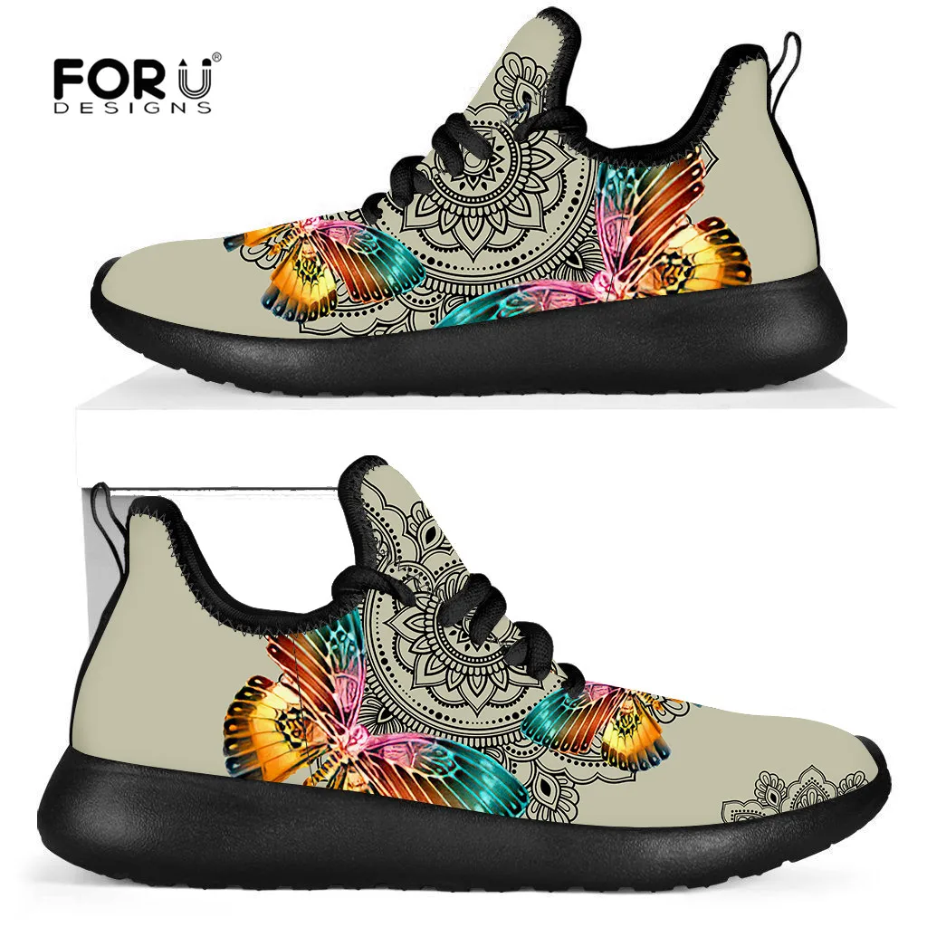 

Женские богемные кроссовки на плоской подошве, со шнуровкой