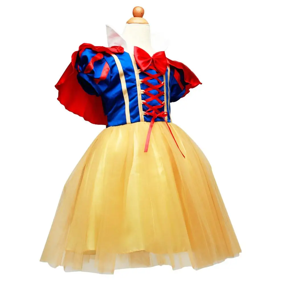 Kids Halloween Snow White Cosplay Dresses For Girls Party Princess Dress Toddler Girl Tutu Children Costume 3 4 5 6 12Year | Детская