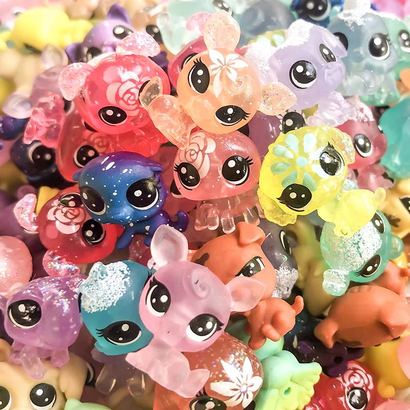 LPS Dog Mini 1 см магазин питомцев Снежинка прозрачная коллекция лимней фигурки колли