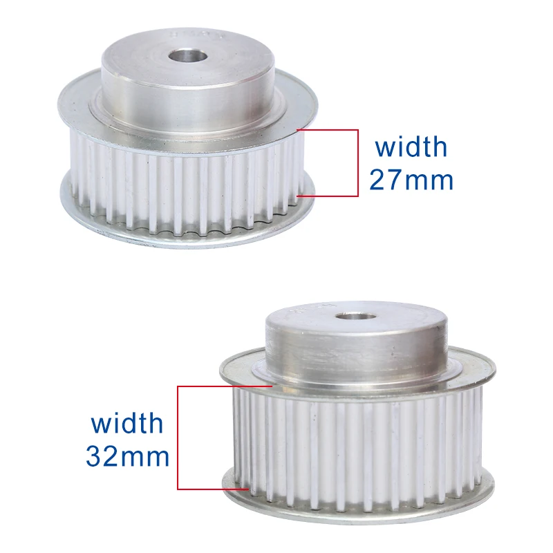 8M 30T шкив синхронизации процесс отверстие 12 мм шаг зубьев 8 Алюминиевый ширина 27/32