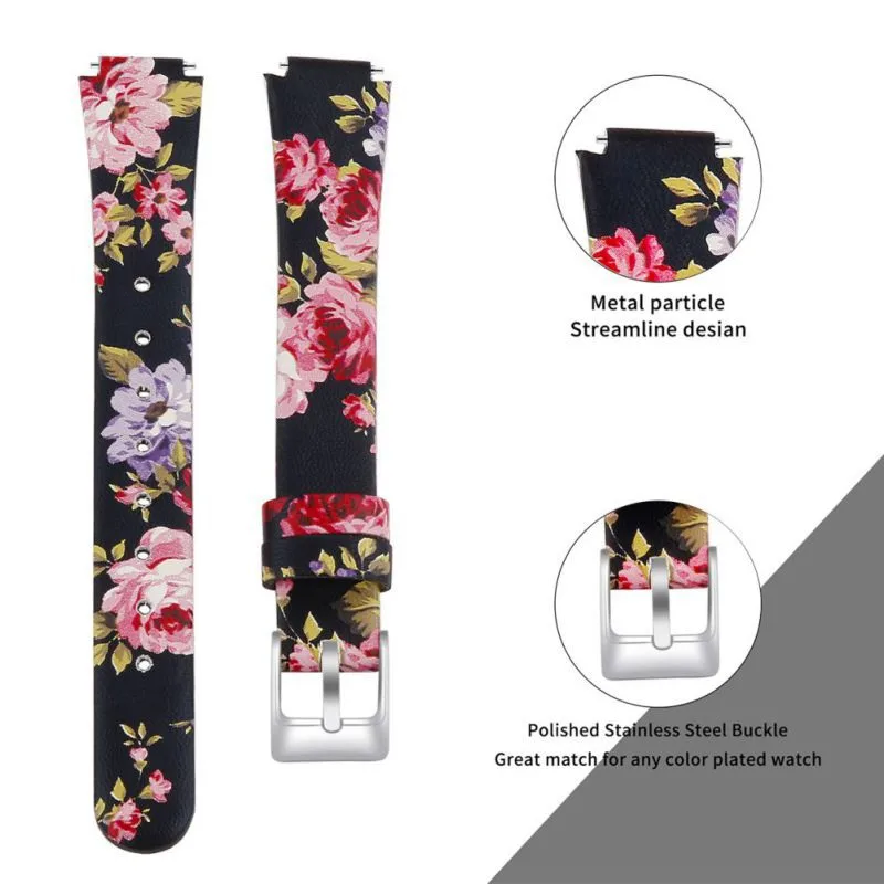 Ремешок из натуральной кожи для смарт часов Inspire/In с пряжкой нержавеющей