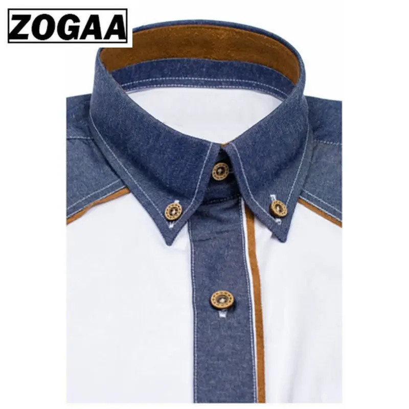 Мужские рубашки модные джинсовые с коротким рукавом деловая мужская