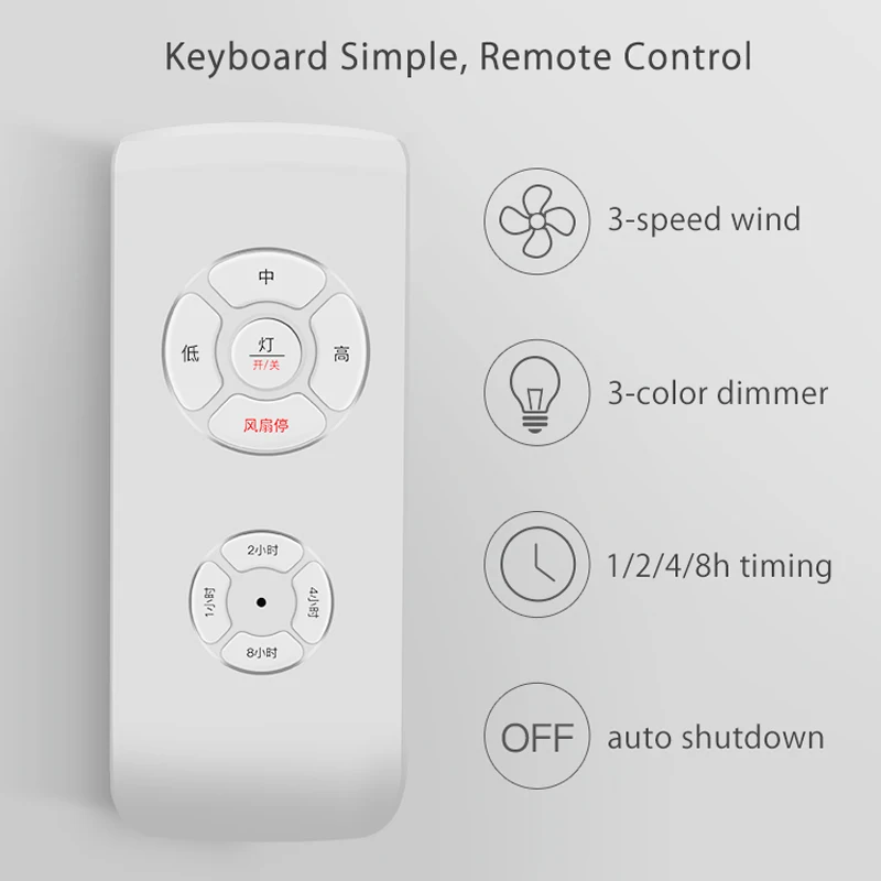 Светодиодный потолочный вентилятор для гостиной столовой спальни 110 В 220