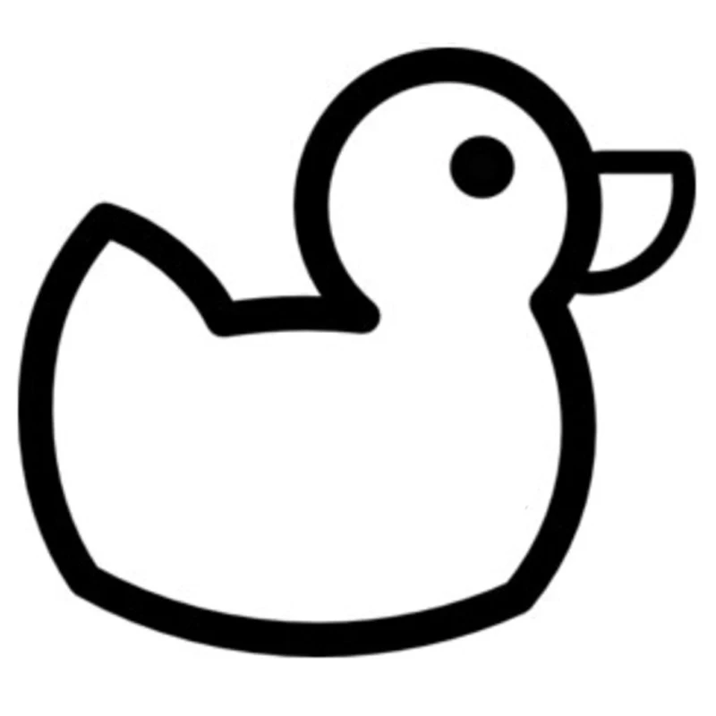 

W-0721 Interesting Cartoon Duck Modeling Personality Car Stickers PVC Hot Selling Auto Window Bumper Sunscreen Waterproof Decals