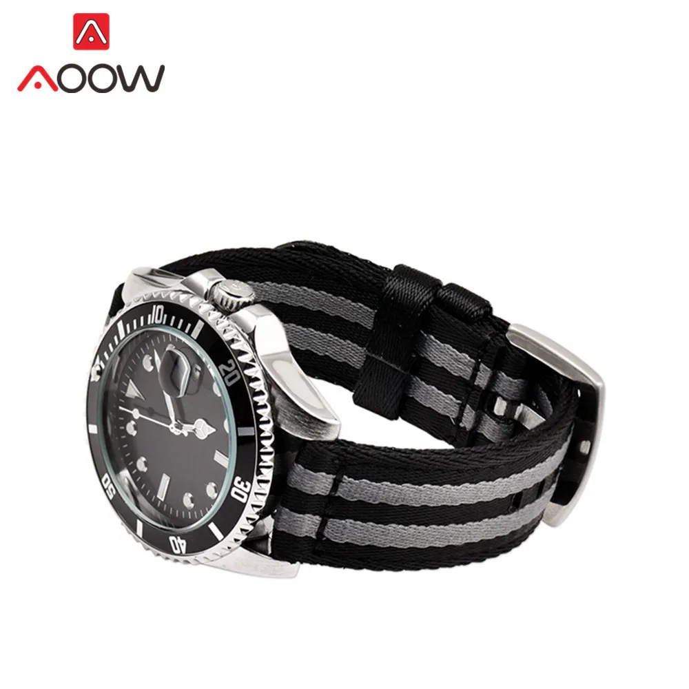 Нейлоновый ремешок 18 мм 20 мм 22 мм 24 мм для samsung Galaxy Watch Active2 40 мм 44 мм gear S2 Active2 huawei холст ремешок для часов браслет