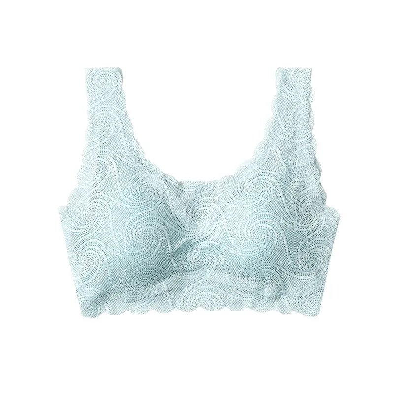 

Peace of Mind New Lace Wireless Sleep Underwear Women's One-Piece Seamless Push up Beauty Back Sexy Sports Bra Backless