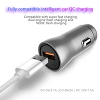 new mini 3 1a metal aluminum alloy universal car charger qc3 0 for iphone android