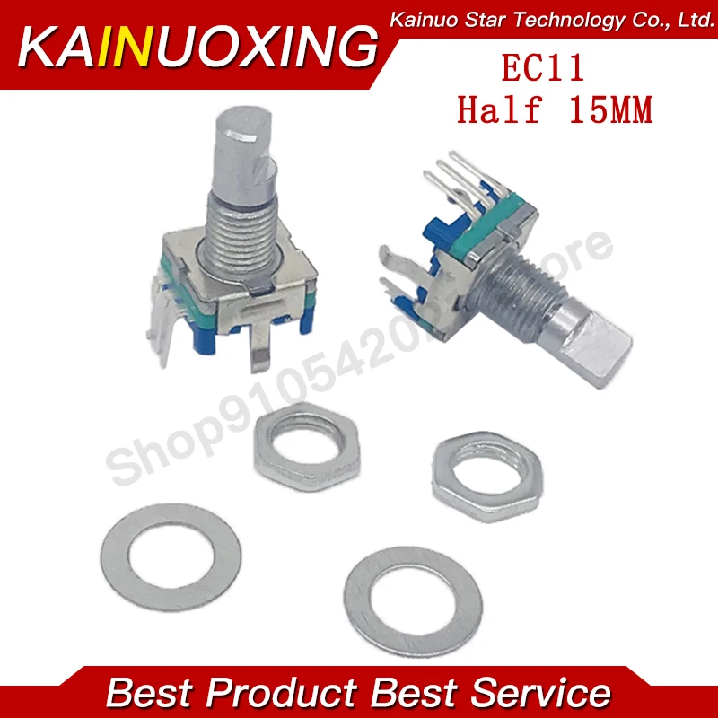 Поворотный энкодер с полуосью Длина ручки 15 мм кодовый переключатель/EC11/цифровой