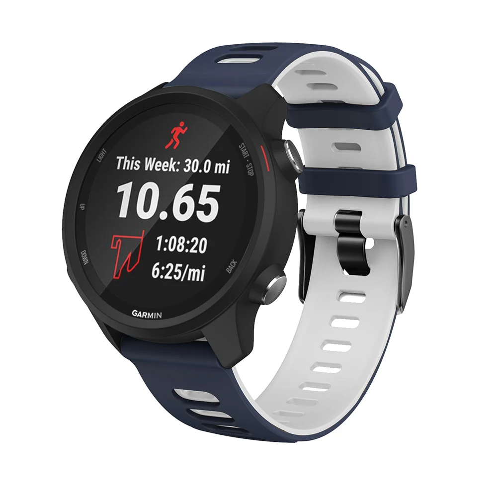Спортивный силиконовый ремешок 20 мм для смарт часов Garmin Forerunner 245 245M 645 Samsung Galaxy Watch