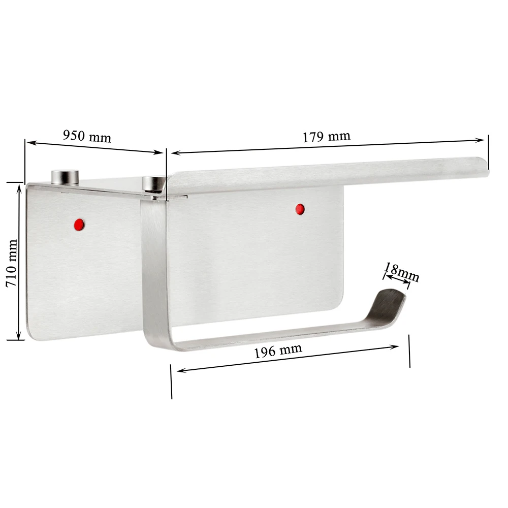 3M самоклеющиеся настенные бумажные салфетки SUS304 нержавеющая сталь держатель для