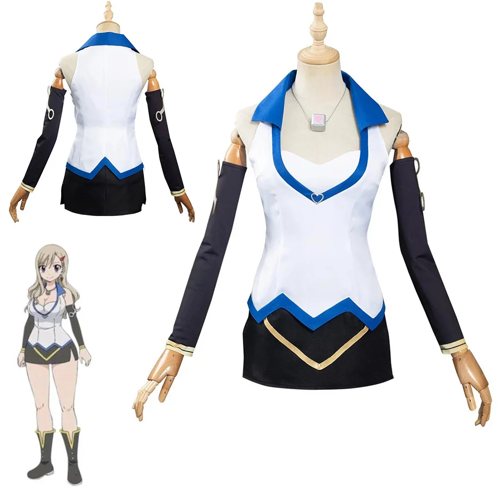 

Anime Edens Zero-Rebecca Bluegarden Cosplay Costume Dress Outfits Halloween Carnival Suit Uniform Earrings Necklace Headwear