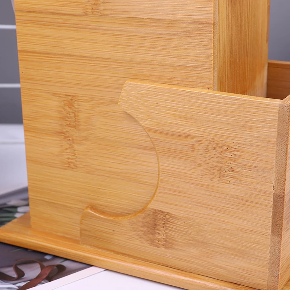 

Wood Knife Holder Bamboo Knife Block Stand Knives Storage Rack Shelf Scissors Organizer Storage Box Kitchen Accessories Tool