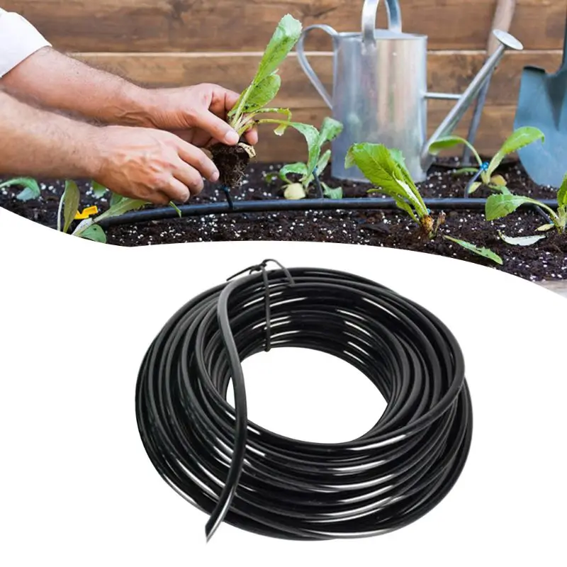 

28EB 10m/20m Watering Hose 4x7mm Garden Drip Pipe PVC Hose Watering Irrigation System