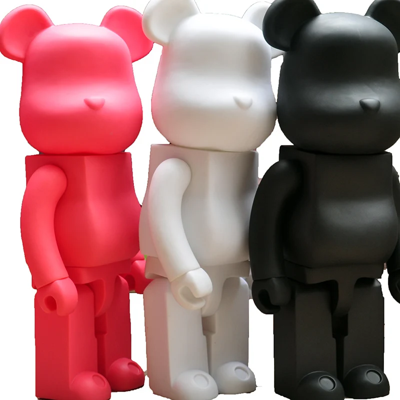 [VIP] Большой 1000% 70 см Модный черный и белый медведь фигурки игрушки для