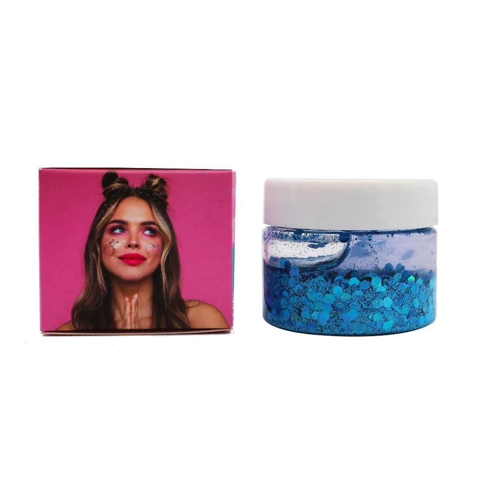 

Mix-Glitter Diamond Sequins Eyeshadow Lasting Shimmer Glitter Mermaid Sequins Gel Highlighter Makeup Festival Party Cosmetics