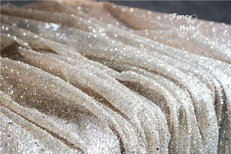 Градиентная золотистая Серебристая ткань позолоченная Пылезащитная Марля