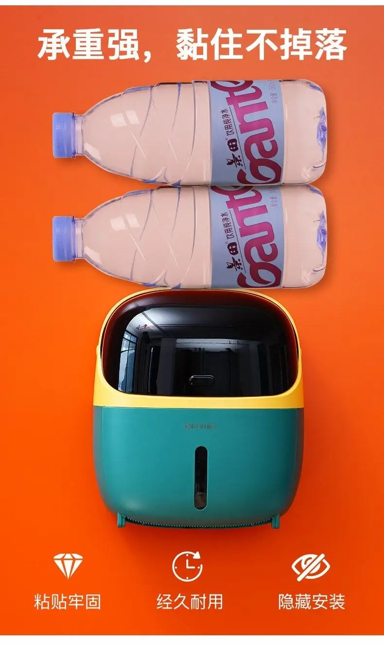 

Cartoon Wallmounted Tissue Boxes Toilet Luxury Waterproof Boxes Toilet Nordic Creative Servilleteros Home Products DI50CZH