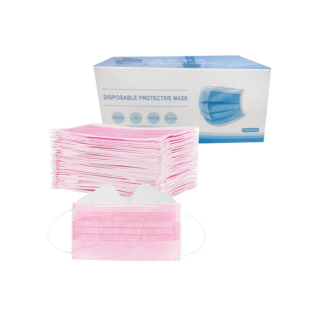 

50 Pcs Disposable Mouth Masks 3 Layers Earloop Anti-fog Cotton Mask Non Woven Face Masks Breathable Protective Mascarillas #M2
