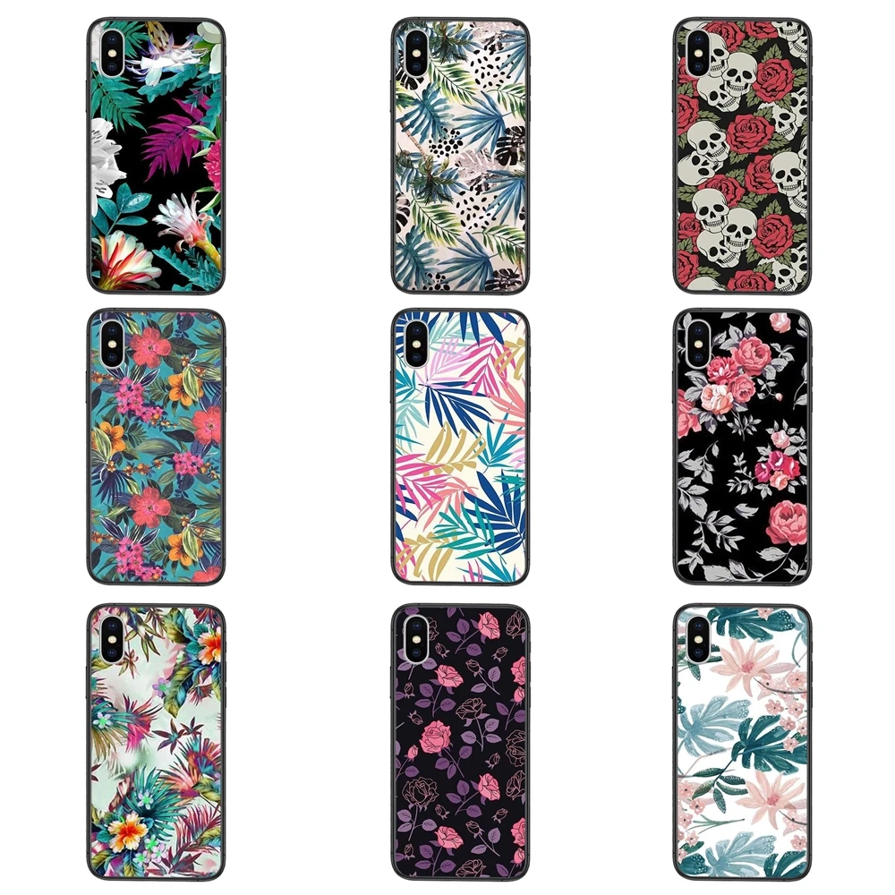 Большие Красивые цветы 8 Plus для Galaxy Note 20 10 9 Ultra Samsung M51 M31 A7 A8 J6 J8 2018 A10S A11 черный Etui 3D -