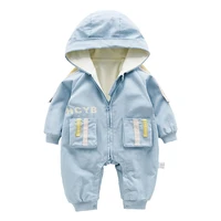 ircomll newest autumn warm infant newborn baby boy girl romper hooded kid toddler jumpsuit outerwear baby rompers winter clothes