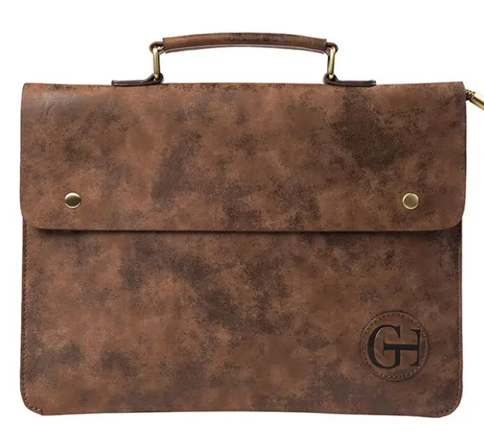 Модная мужская сумка в стиле ретро Тонкий деловой портфель модная повседневная